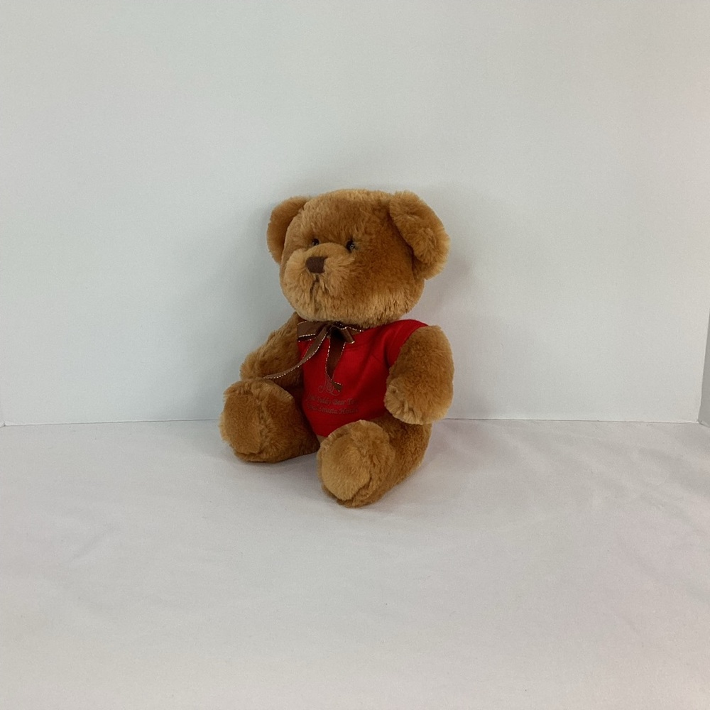 Steven Smith Royal Sonesta Hotel Plush Tea Teddy Bear Souvenir Red Shirt - Picture 2 of 9